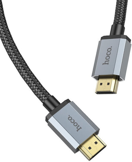 Hoco Us03 HDMI 2.1 Ultra High Speed 48Gbps 4K 120Hz HDR VRR Cable HDMI male - HDMI male 2m Μαύρο