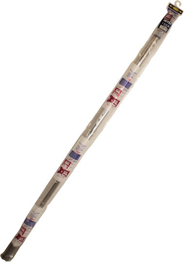 06793 Bază Pliabilă Pentru Bare Pentru Perdele De Duș Drepte Din Aluminiu Argintiu 122-220cm