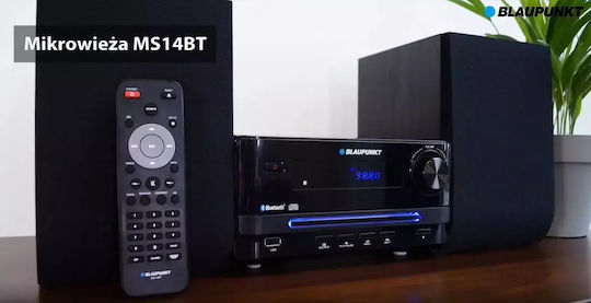 Blaupunkt Soundsystem 2 MS14BT 15W mit CD / Digitale Medien Player, WiFi und Bluetooth Schwarz