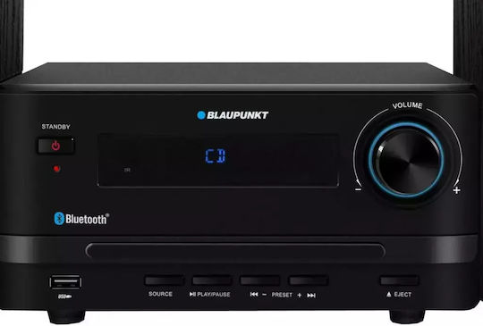 Blaupunkt Soundsystem 2 MS14BT 15W mit CD / Digitale Medien Player, WiFi und Bluetooth Schwarz