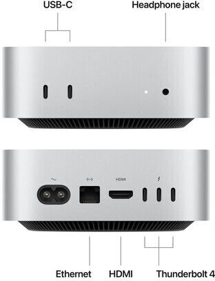 Apple Mac Mini (2024) (M4 10-core/32GB/1TB SSD/MacOS) 10-Core GPU