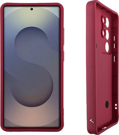 Volte-Tel Hearts Strap Back Cover Σιλικόνης με Λουράκι Μπορντό (Galaxy S25 Ultra)