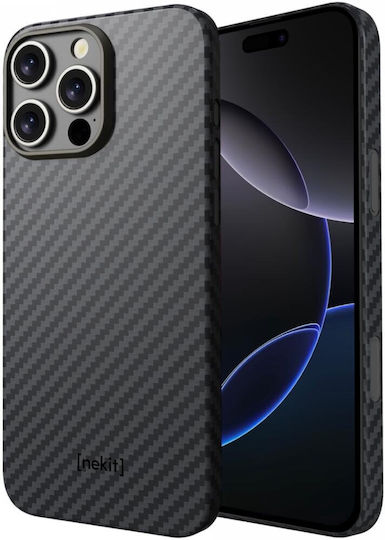 Nekit Задна корица Aramid Fiber 1мм Черен (iPhone 16 Pro)