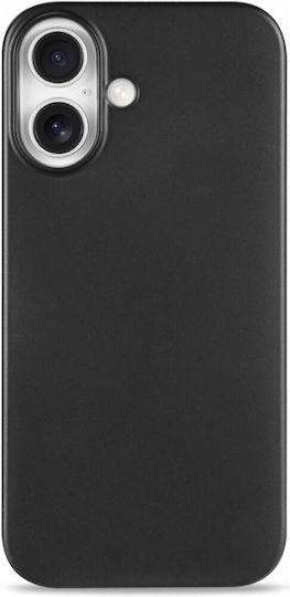 Nekit Umschlag Rückseite Kunststoff 1mm Schwarz (iPhone 16 Plus)