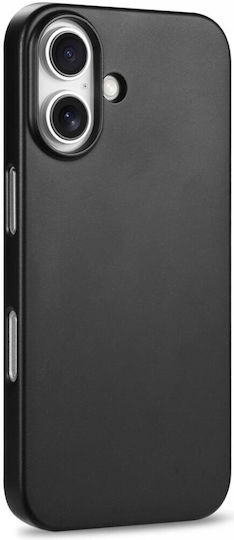 Nekit Umschlag Rückseite Kunststoff 1mm Schwarz (iPhone 16 Plus)