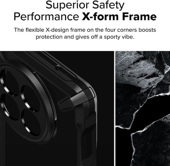 Ringke Fusion X Back Cover Silicone 2mm with Strap Black (OnePlus 13R)