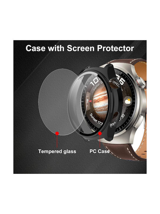 Defense Frame Plastic Case in Black color for Huawei Watch GT 4 46mm