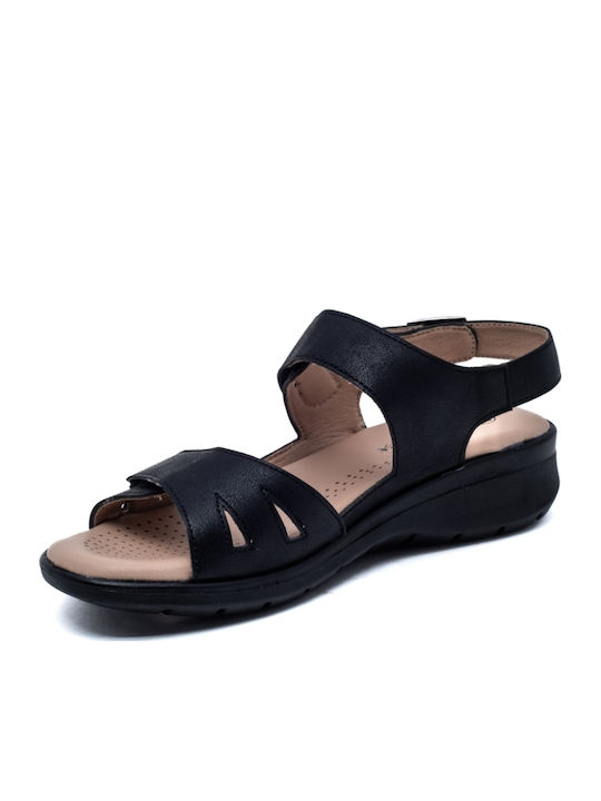 Flache Sandalen für Damen in Schwarz Farbe