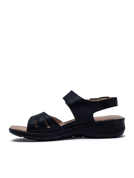 Flache Sandalen für Damen in Schwarz Farbe