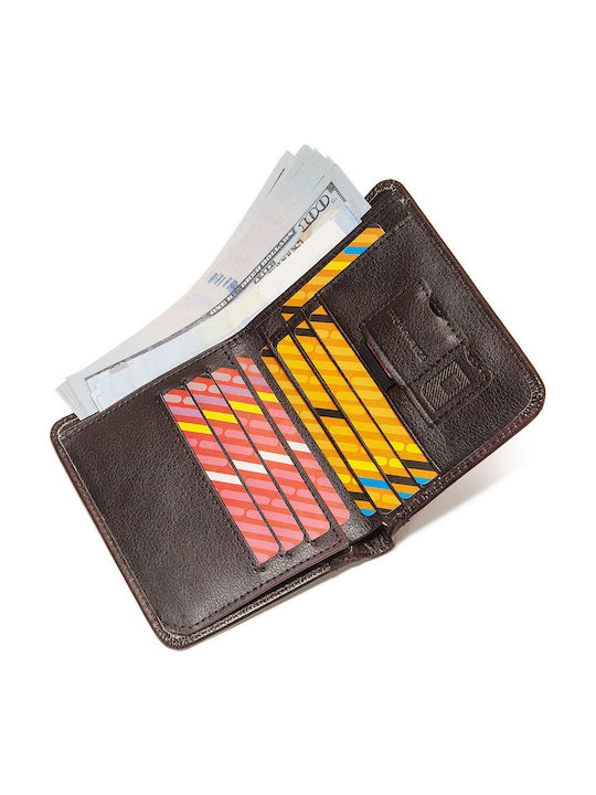 Кожен Мъжки Портфейл с RFID Кафяв