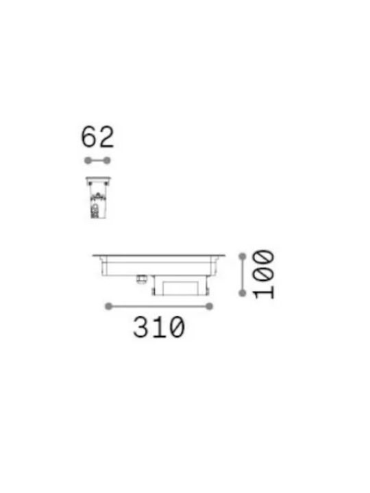 Ideal Lux Φωτιστικό Δαπέδου LED Ideal Lux Φωτιστικό Δαπέδου LED