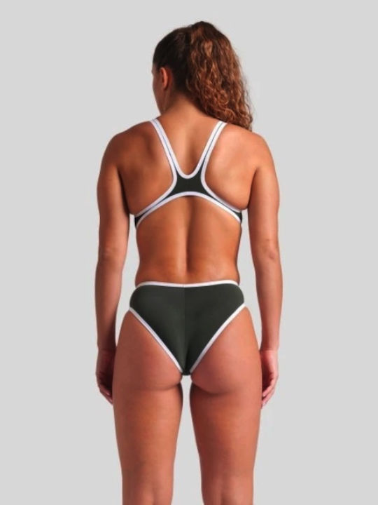 Athletic One-Piece Swimsuit Green