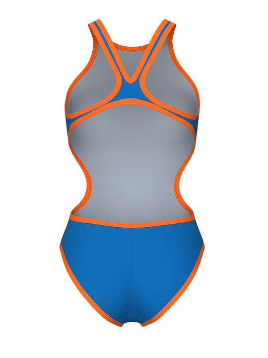 Athletic One-Piece Swimsuit Blue