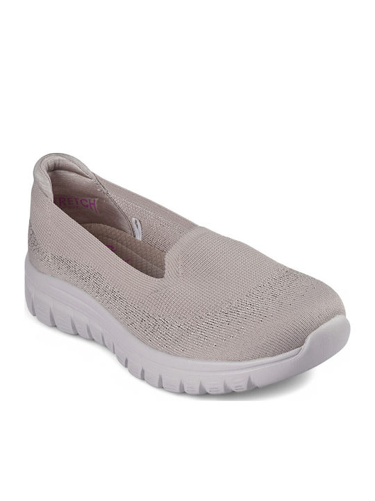 View Finder Women's Slip-Ons From Beige Synthetic Leather