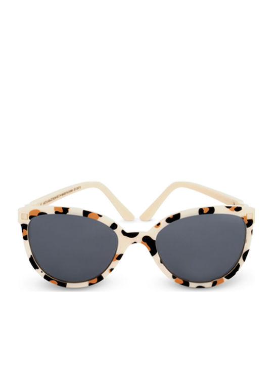 KiETLA Buzz Unbreakable Butterfly Kids Sunglasses with Polarized Lens Beige for 4-6 Years