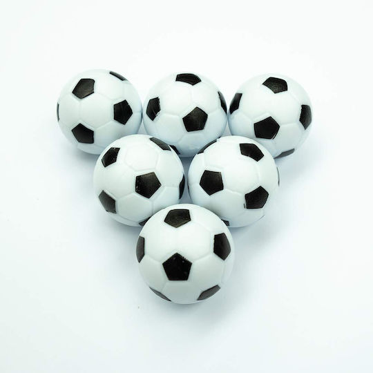 Footballs 6 Black-white In Blister Carromco