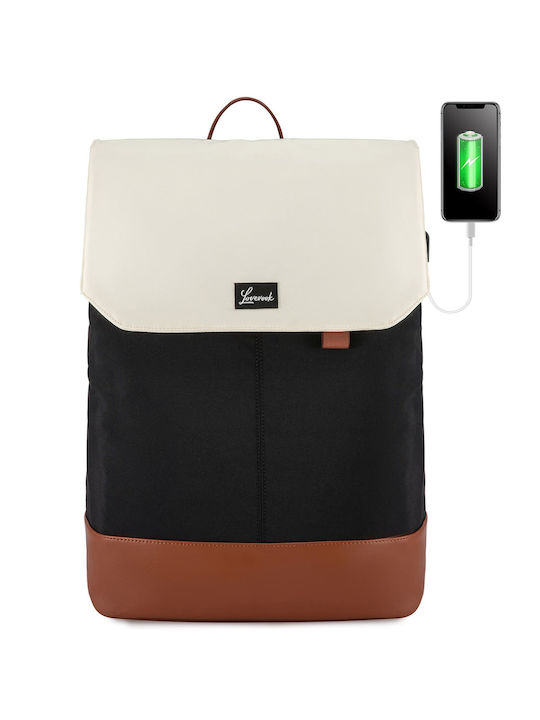 Lovevook Αδιάβροχη Τσάντα Πλάτης για Laptop 15.6" με Θύρα USB σε Μαύρο χρώμα MB2187