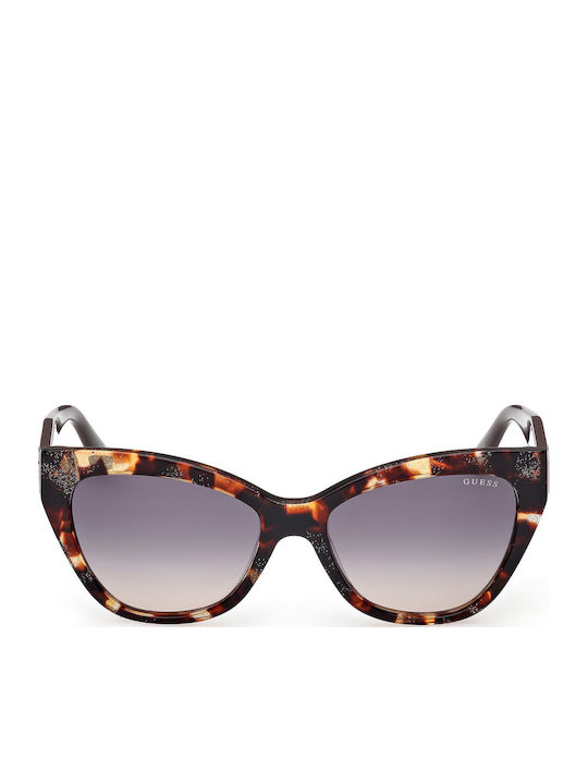 Guess Women's Sunglasses with Brown Tartaruga Plastic Frame and Gray Gradient Lens GU00204 52B