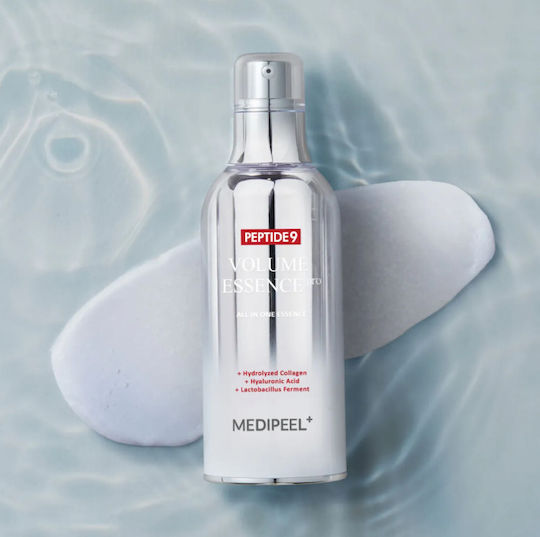 Medi Peel 9 Volume Moisturizing & Anti-aging Essence Face with Peptides & Hyaluronic Acid for Detoxification & Radiance 100ml