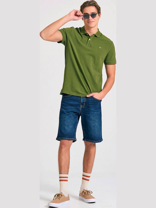 Polo Short Sleeve Khaki Blouse