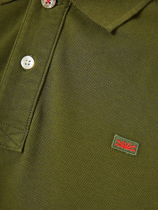 Polo Short Sleeve Khaki Blouse