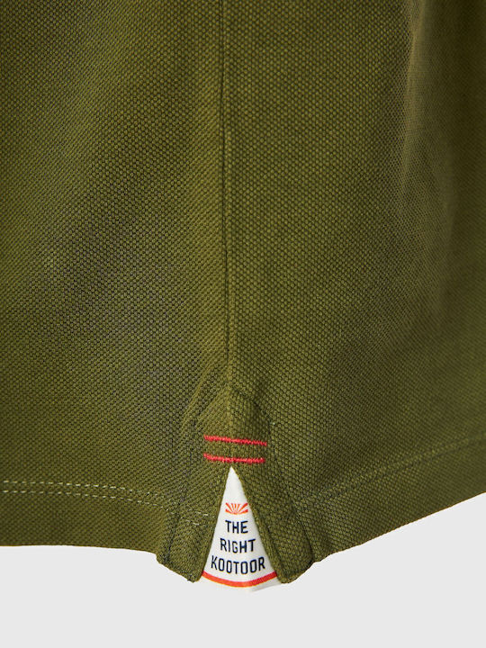 Polo Short Sleeve Khaki Blouse
