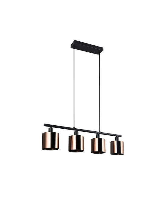 Trio Lighting Κρεμαστό Φωτιστικό Μπρούτζινο