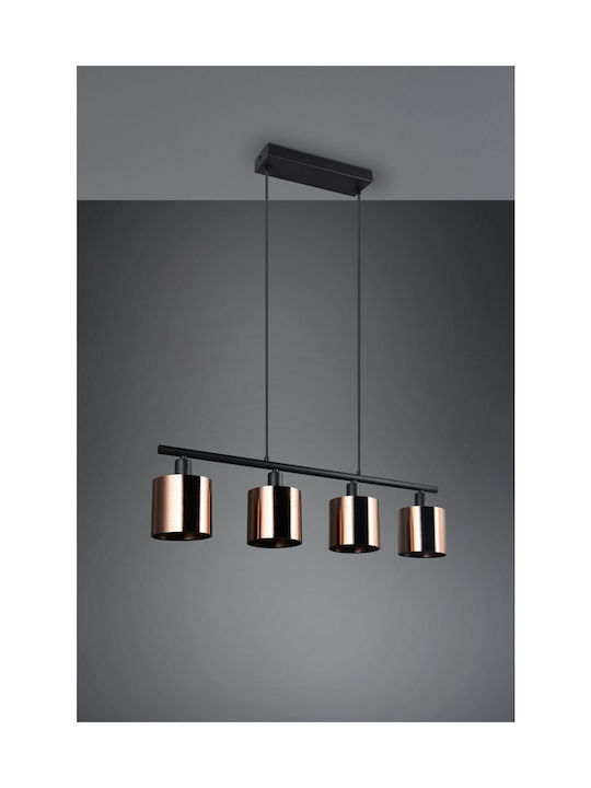 Trio Lighting Κρεμαστό Φωτιστικό Μπρούτζινο