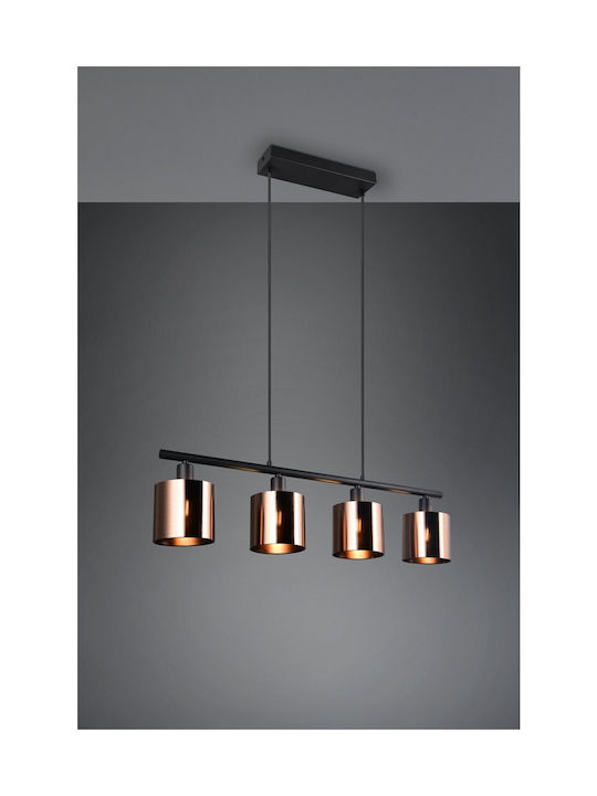 Trio Lighting Κρεμαστό Φωτιστικό Μπρούτζινο