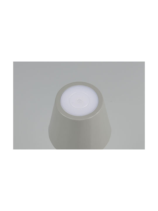Trio Lighting Μεταλλικό Πορτατίφ LED με Γκρι Καπέλο και Βάση