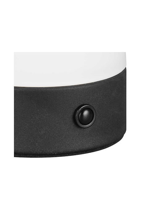 Trio Lighting Γυάλινο Πορτατίφ LED με Λευκό Καπέλο και Βάση