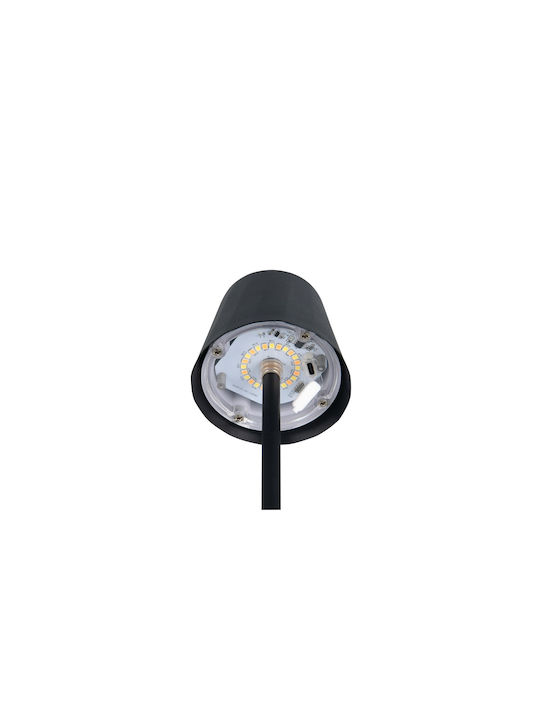 Trio Lighting Μεταλλικό Πορτατίφ LED με Μαύρο Καπέλο και Βάση