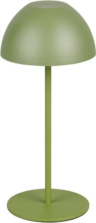 Trio Lighting Plastic Table Lamp LED with Green Shade and Base