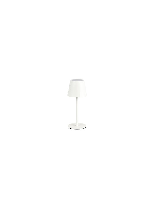 Trio Lighting Μεταλλικό Πορτατίφ LED με Λευκό Καπέλο και Βάση