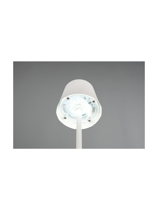 Trio Lighting Μεταλλικό Πορτατίφ LED με Λευκό Καπέλο και Βάση