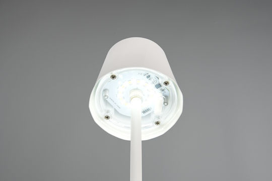 Trio Lighting Metal Table Lamp LED with White Shade and Base