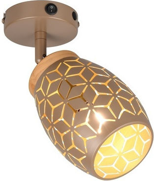 Trio Lighting Единично Спот в Кафяв Цвят