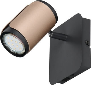 Trio Lighting Single Spot in Brown Color