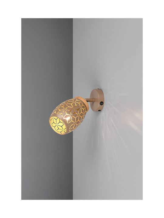 Trio Lighting Einzel Spot in Braun Farbe