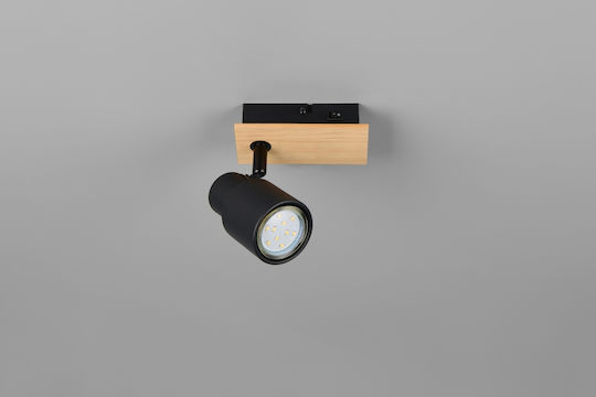 Trio Lighting Μονό Σποτ σε Μαύρο Χρώμα