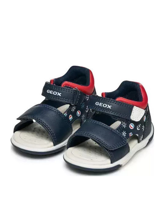 Geox Παιδικά Πέδιλα Ανατομικά Μπλε