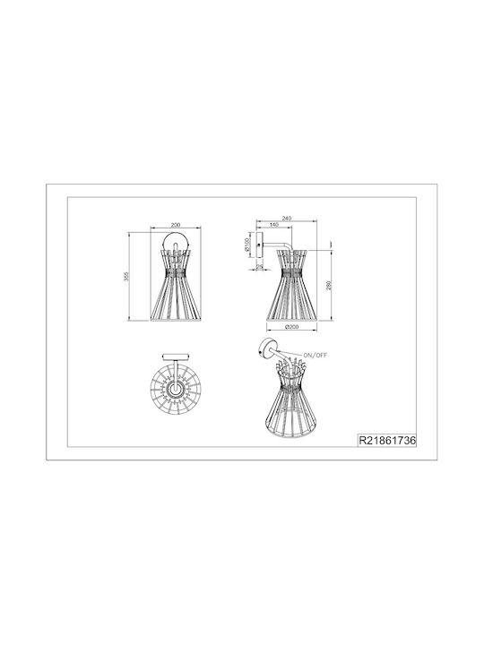 Trio Lighting Φωτιστικό Τοίχου Μαύρο Trio Lighting Φωτιστικό Τοίχου Μαύρο