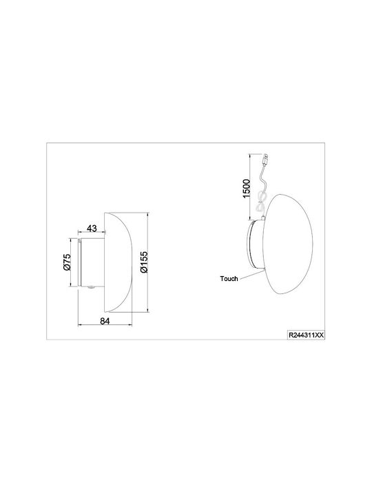 Trio Lighting Φωτιστικό Τοίχου Trio Lighting Φωτιστικό Τοίχου