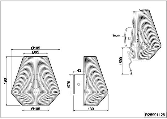 Trio Lighting Φωτιστικό Τοίχου Καφέ Trio Lighting Φωτιστικό Τοίχου Καφέ