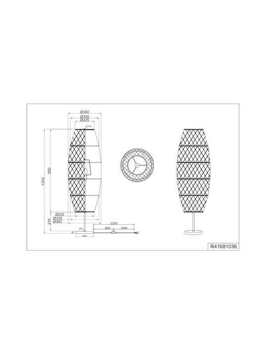 Trio Lighting Φωτιστικό Δαπέδου Μαύρο Trio Lighting Φωτιστικό Δαπέδου Μαύρο