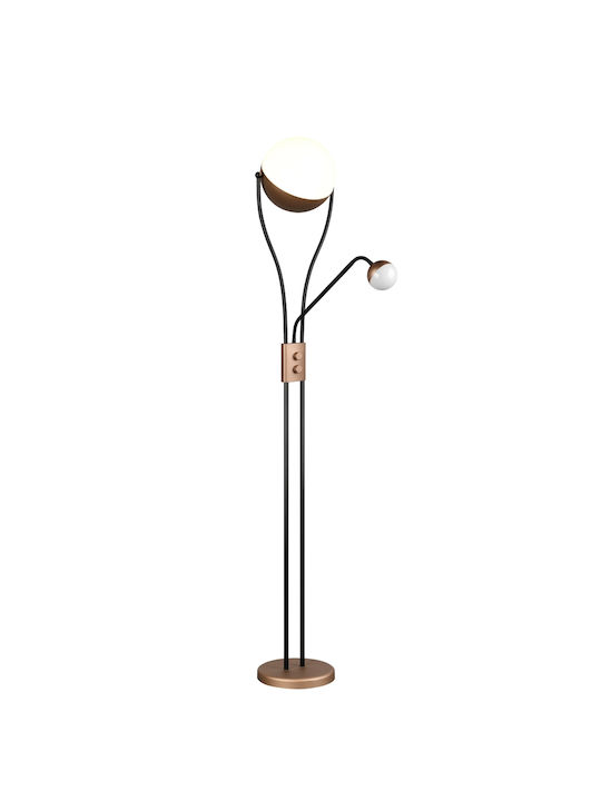 Trio Lighting Chris LED Floor Lamp with Warm White Light Brown