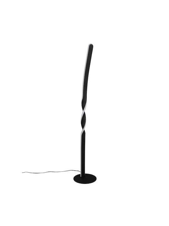 Trio Lighting LED Φωτιστικό Δαπέδου με Θερμό Λευκό Φως Μαύρο