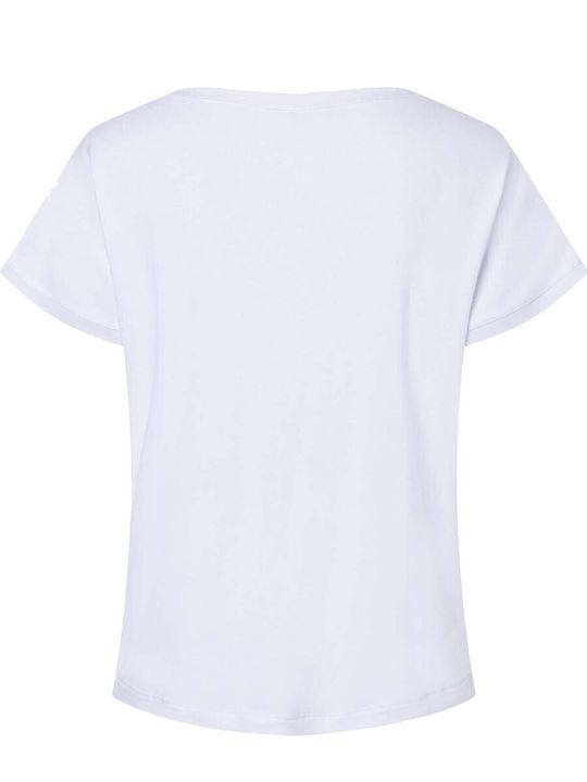 Women's Blouse Satin White