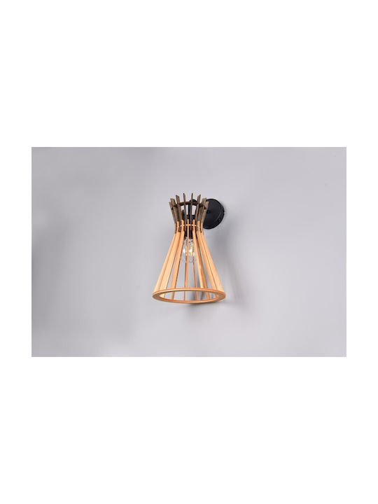 Trio Lighting Industrial Wall Lamp Black