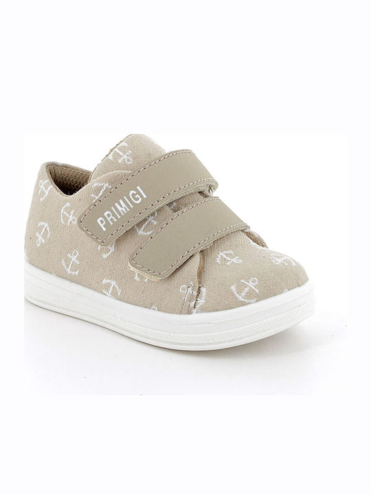 Kids Sneakers with Scratch Beige